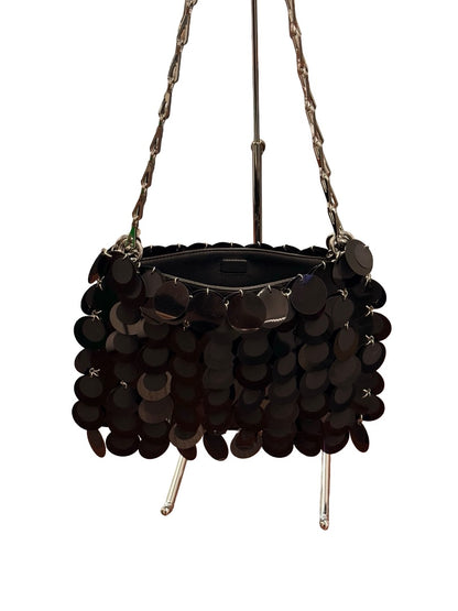 Paco Rabbane Black 'Iconic 1969' Sequin Handbag.