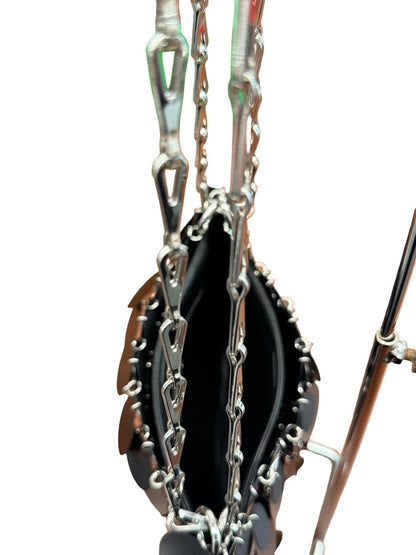 Paco Rabbane Black 'Iconic 1969' Sequin Handbag.