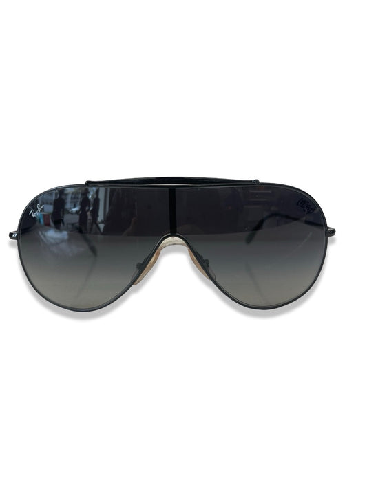 Ray-Ban Black Aviator Mono Lens Glasses.