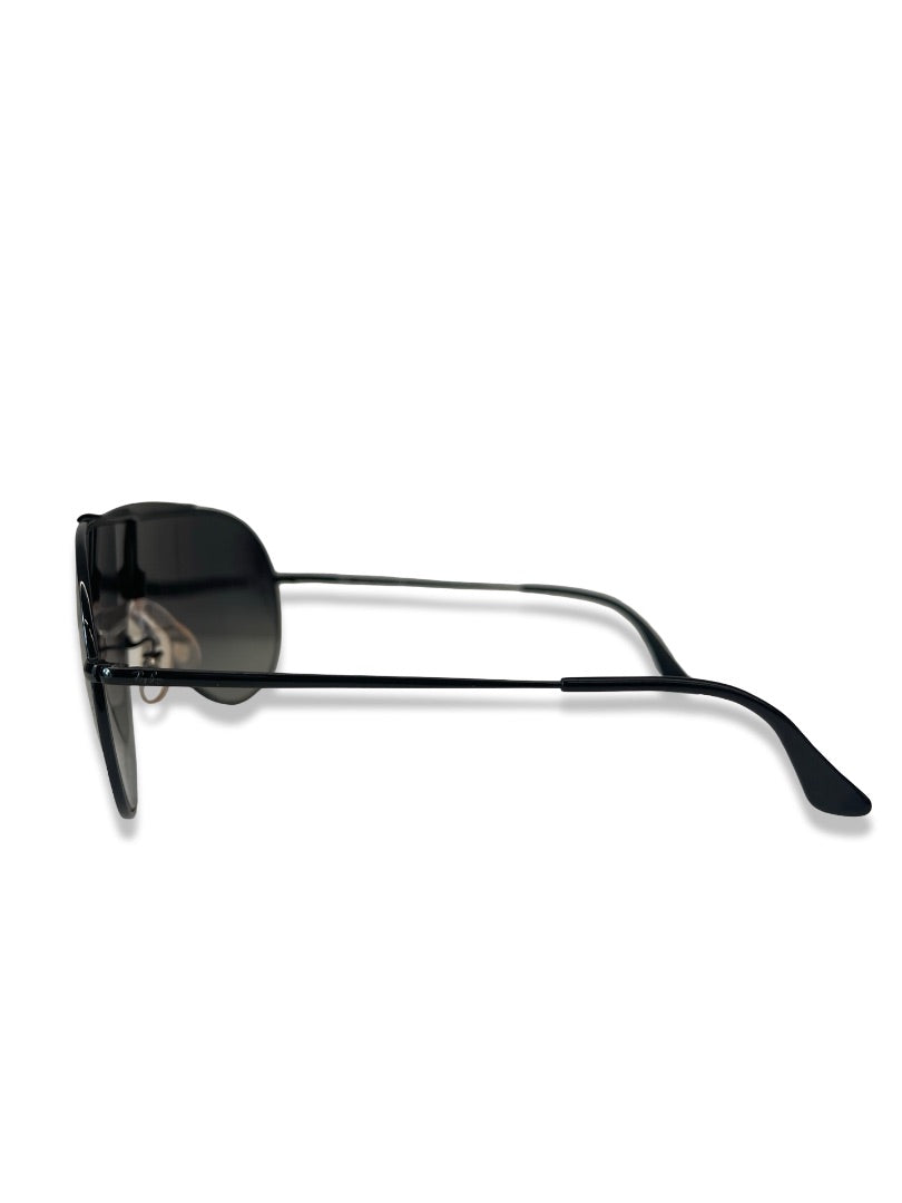 Ray-Ban Black Aviator Mono Lens Glasses.