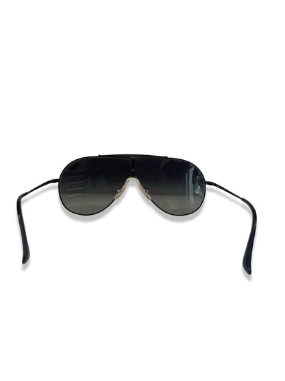 Ray-Ban Black Aviator Mono Lens Glasses.