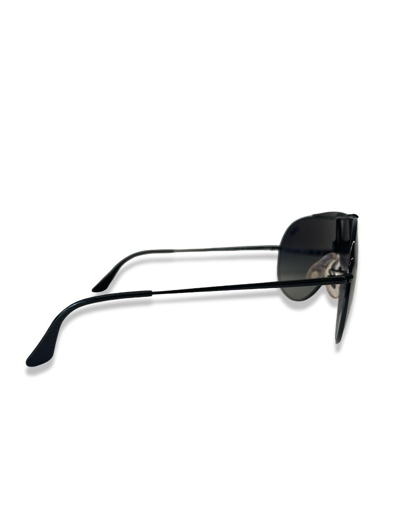 Ray-Ban Black Aviator Mono Lens Glasses.