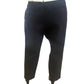 Ambush Black Exposed Waistband Pleated Suit Pants. Size: 1