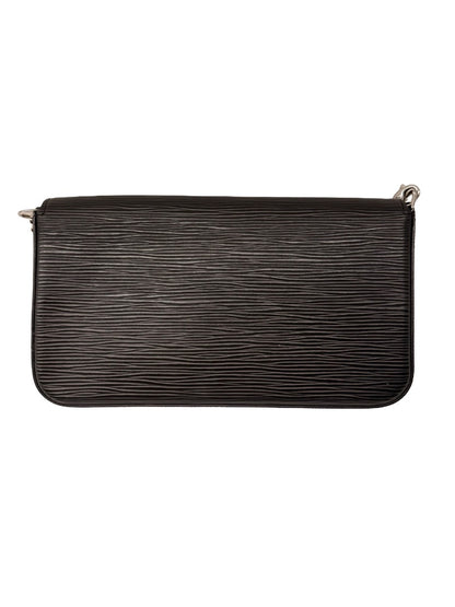Louis Vuitton Black Epi Leather 'Felicie Pochette' Crossbody Handbag.