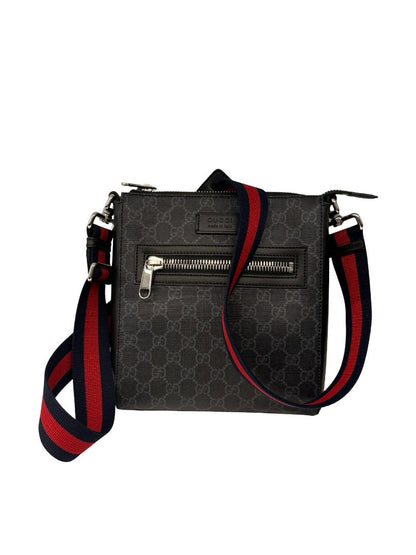 Gucci GG Supreme Leather Messenger Bag.