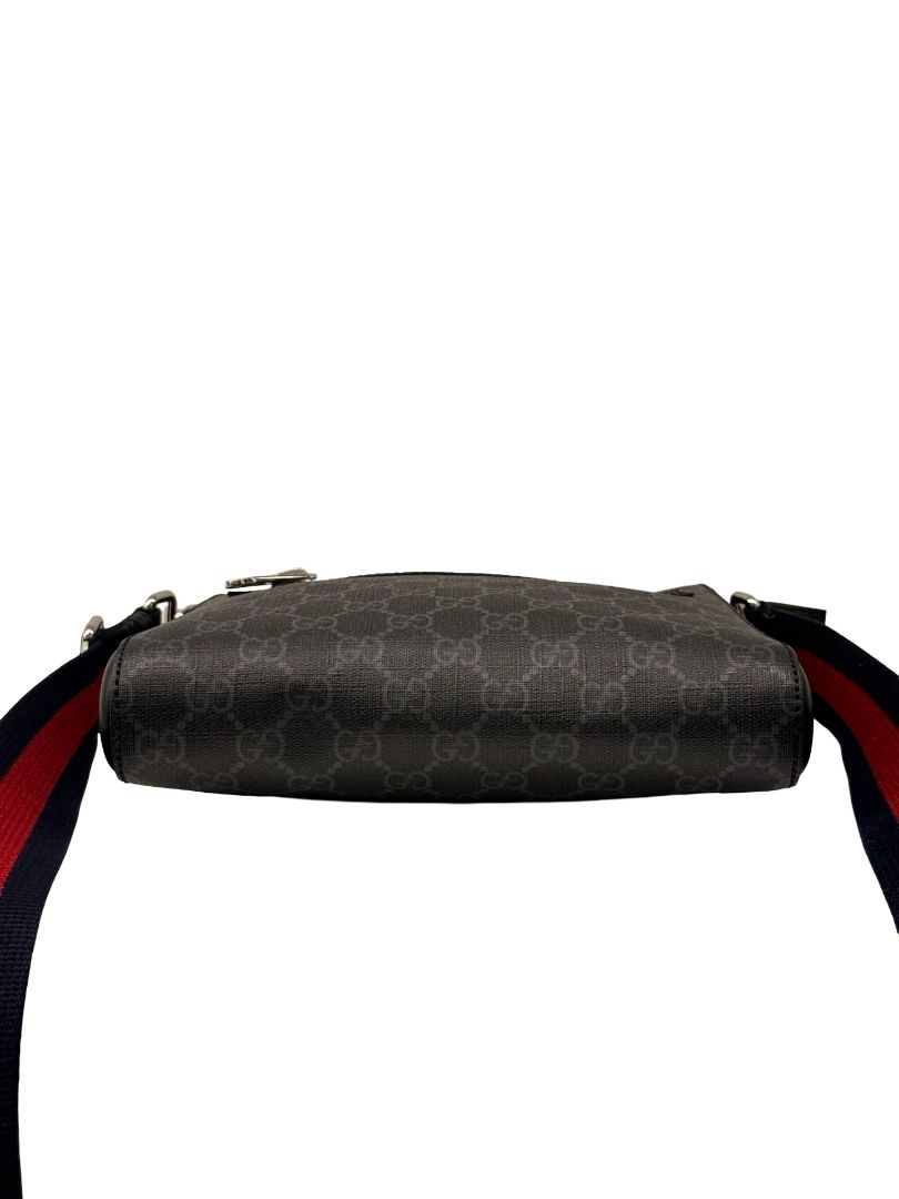 Gucci GG Supreme Leather Messenger Bag.