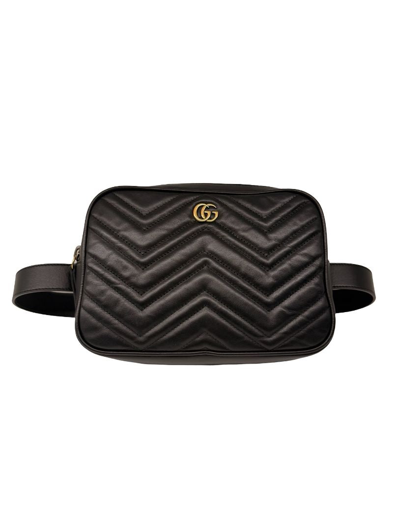 Gucci GG Marmont Square Matelassé Leather Belt Bag.