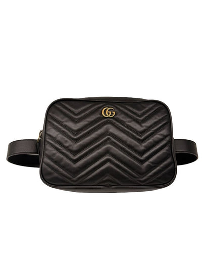 Gucci GG Marmont Square Matelassé Leather Belt Bag.