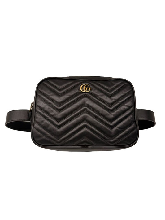 Gucci GG Marmont Square Matelassé Leather Belt Bag.