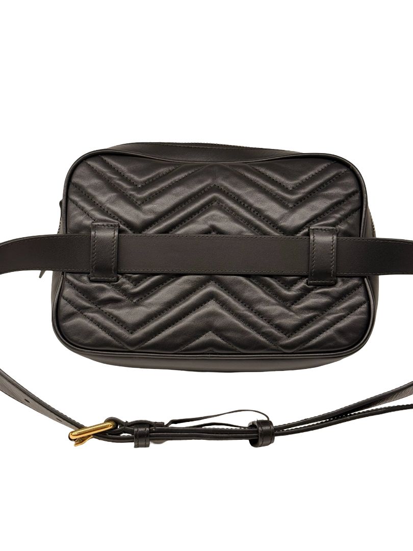 Gucci GG Marmont Square Matelassé Leather Belt Bag.