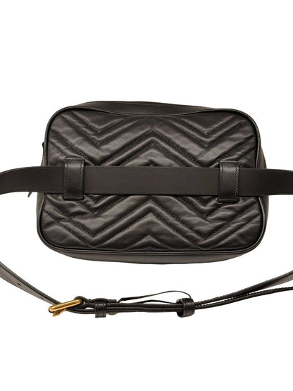 Gucci GG Marmont Square Matelassé Leather Belt Bag.