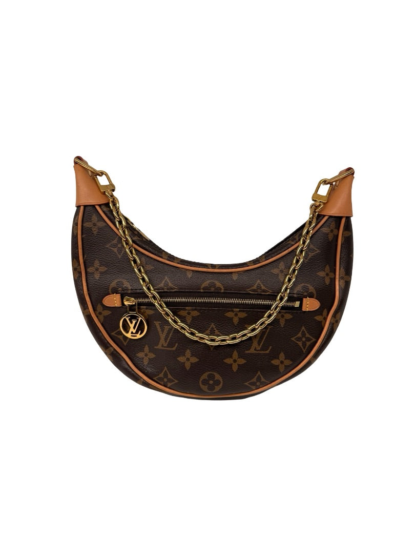 Louis Vuitton Brown Monogram Loop Shoulder Bag.