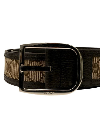 Gucci Brown GG Monogram Canvas Belt. Size: 100cm / 40 Inch