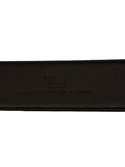 Gucci Brown GG Monogram Canvas Belt. Size: 100cm / 40 Inch