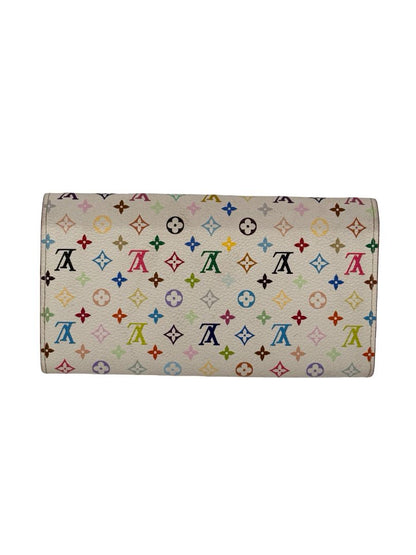 Louis Vuitton x Takashi Murakami White/Multicolour Monogram 'Sarah' Wallet.