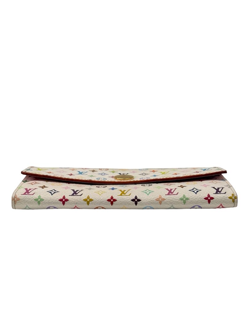 Louis Vuitton x Takashi Murakami White/Multicolour Monogram 'Sarah' Wallet.