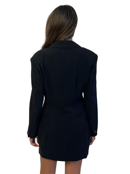 Jil Sander Black Relaxed Wool Blazer W Pockets Size: 38