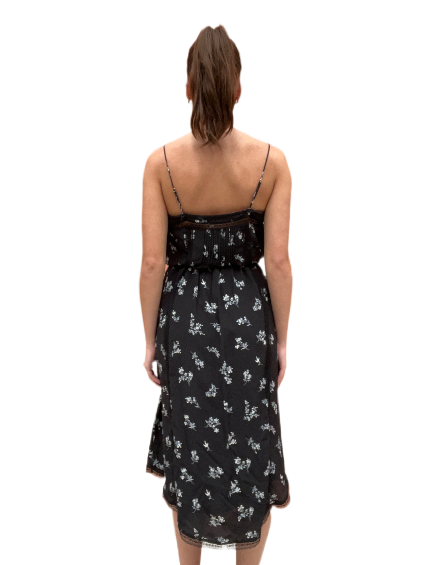 Zimmermann Black Floral Dress. Size: 0