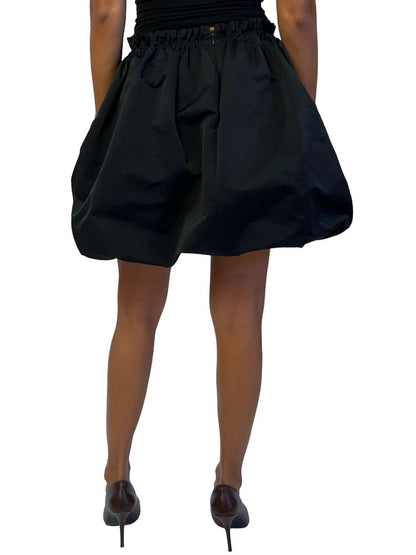 MCQ Black Mini Bubble Skirt. Size: 40