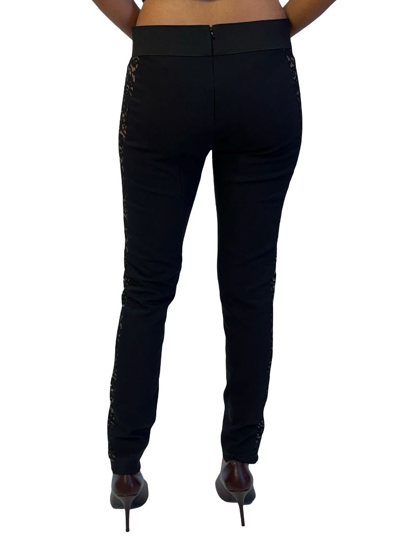 Stella McCartney Black Lace Panelled Tights. Size: 40