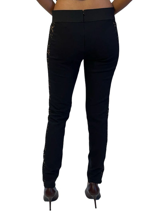 Stella McCartney Black Lace Panelled Tights. Size: 40
