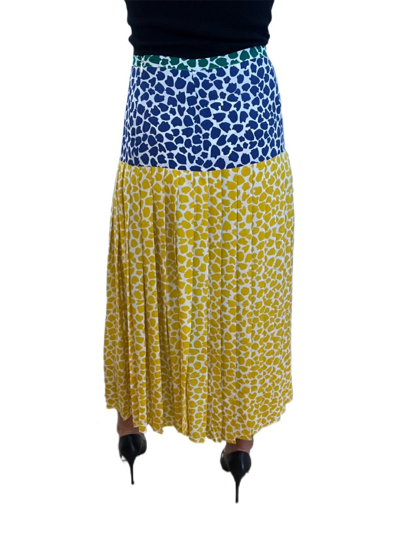 Rixo Multi Multi Colour Print Long Printed Skirt. Size: S