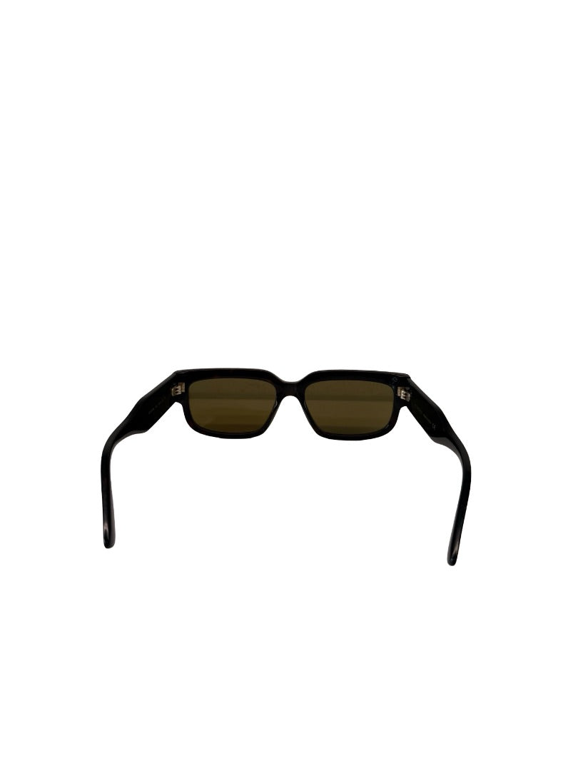 Gucci Brown Tortoiseshell Geometric Sunglasses.