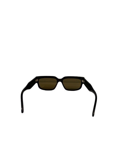 Gucci Brown Tortoiseshell Geometric Sunglasses.