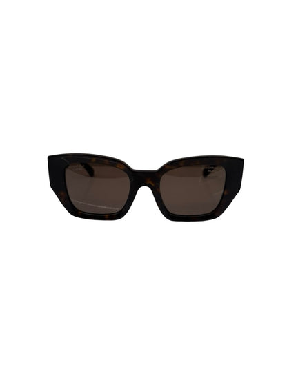Chanel Tortoiseshell Cat Eye 'CH5506' Sunglasses.
