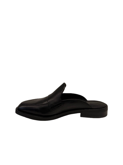 Phillip Lim Black Leather 'Alexa' Slip On Loafers. Size: 37