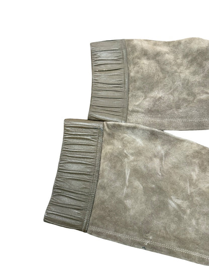 Vanessa Bruno Khaki Suede Leather Trim Knee High Boots. Size: 37