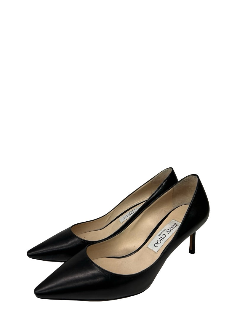 Jimmy Choo Black 'Romy 65' Pumps. Size: 37.5