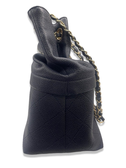 Chanel Navy CC Charm Front Pocket Shopping Crossbody / Handbag.