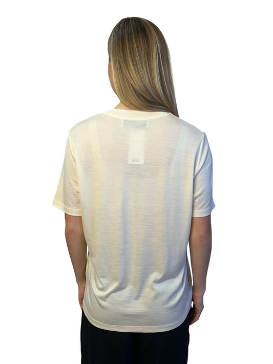 Róhe Yellow Wool T-Shirt. Size: 40
