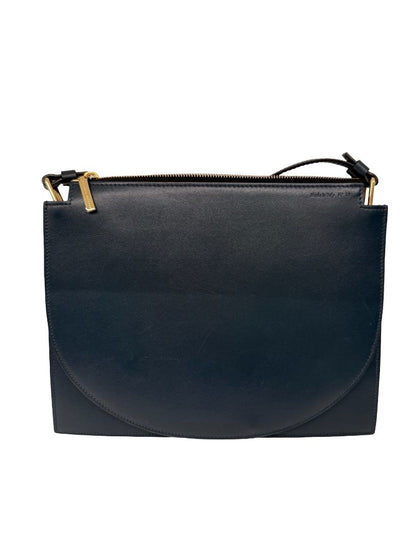 Victoria Beckham Navy Leather Crossbody Bag.