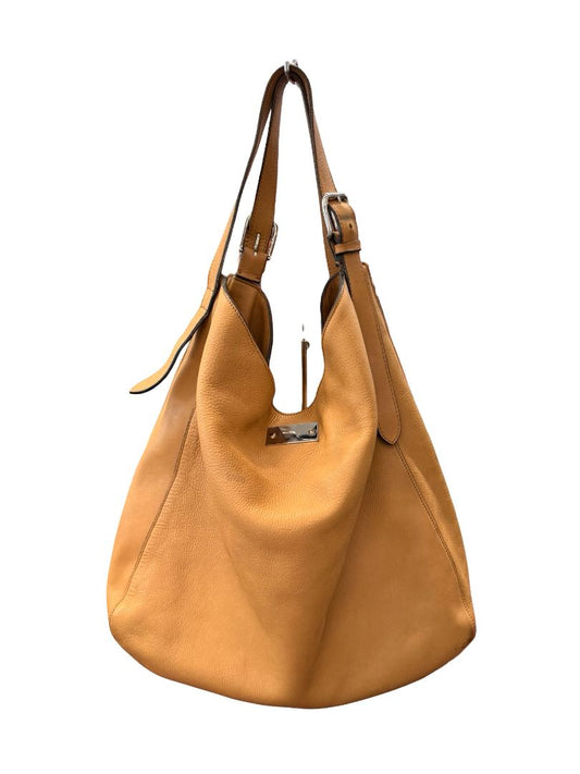 Marni Camel Leather Hobo Tote Bag.