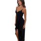 Zimmermann Black Long Strapless Dress with Cross-Over Front. Size: 2
