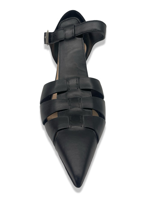 Christian Dior Black Sauvage Leather Gurkha Sandals. Size: 38.5