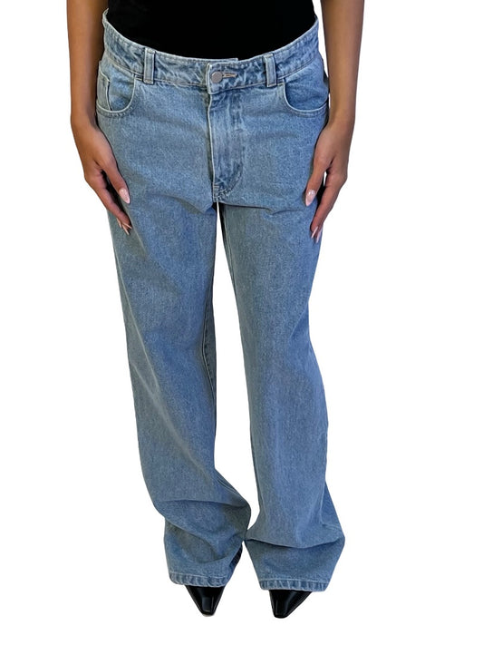 Viktoria & Woods Blue Vintage Wash 'Osborne' Wide Leg Jeans. Size: 1