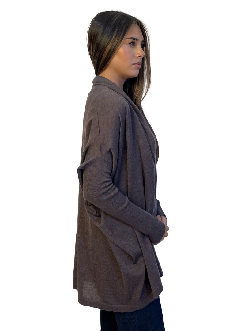 Agnona Grey Cashmere Cardigan & Singlet Set. Size: 44