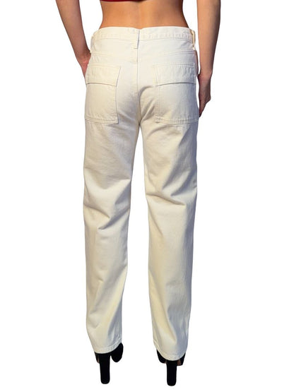 AGOLDE White 'Cooper Cargo' Jeans. Size: 28