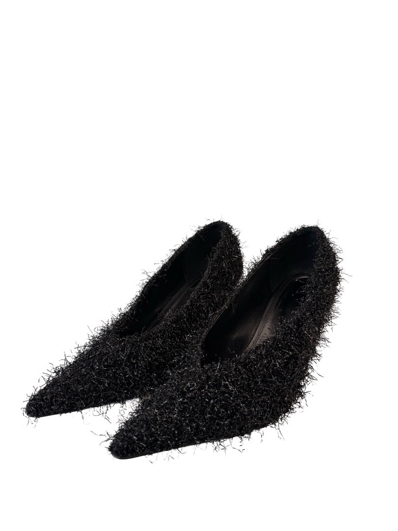 Camilla and Marc Black Tinsel 'Adara' Pumps. Size: 41