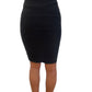 BCBG Maxazria Black Crepe Stretch Skirt. Size: S