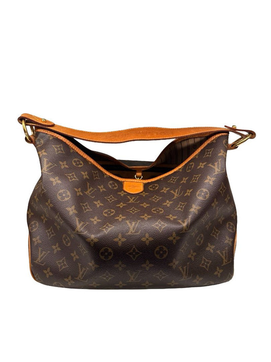 Louis Vuitton Brown 'Delightful PM' Slouchy Monogram Bag.