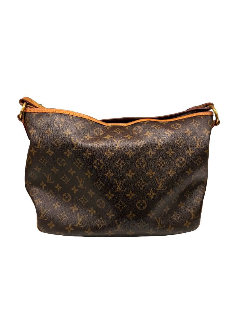 Louis Vuitton Brown 'Delightful PM' Slouchy Monogram Bag.