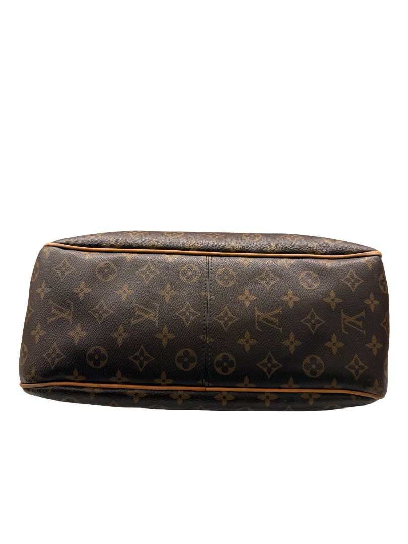 Louis Vuitton Brown 'Delightful PM' Slouchy Monogram Bag.