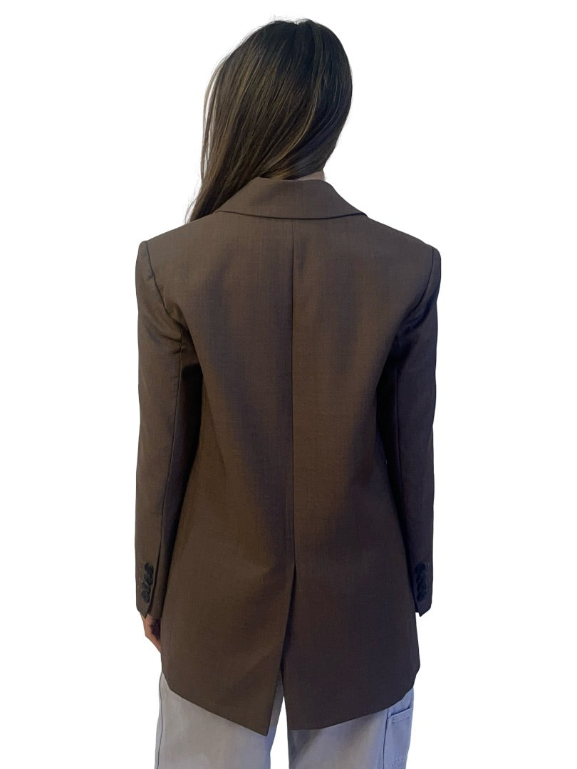 Camilla & Marc Brown Single Breasted 'Emmett' Blazer. Size: 6