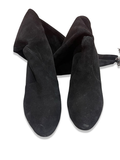 Stuart Weitzman Black Tideland OTK Suede Boots. Size: 37