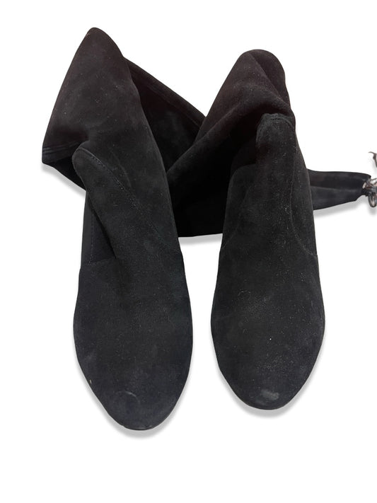 Stuart Weitzman Black Tideland OTK Suede Boots. Size: 37