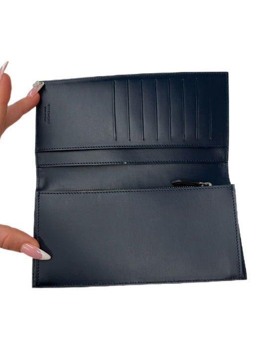 Givenchy Navy Embossed Star Wallet.